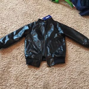 Faux Kids Leather Jacket. NWT.
